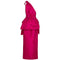 1980s Hot Pink Lanvin One Shoulder Dress With Peplum