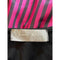 1980s Roland Klein Black Jersey and Striped Satin Dress