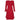 1980s Valentino Silk Crepe Demi Couture Red Polka Dot Dress with Bow