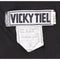 1980s Vicky Tiel Couture Strapless Black Silk Dress