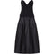 1980s Vicky Tiel Couture Strapless Black Silk Dress