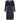 1990s Victor Edelstein Couture Navy Silk Dress