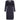 1980s Victor Edelstein Couture Navy Silk Dress
