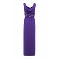 1980s Victor Edelstein Couture Purple Chiffon Dress