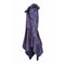 1980s Yves Saint Laurent Silk Taffeta Purple Skirt Set