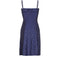 1980s/1990s Thierry Mugler Midnight Blue Couture Silk Dress