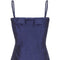 1980s/1990s Thierry Mugler Midnight Blue Couture Silk Dress