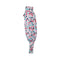 ARCHIVE - 1980s Blue and Pink Linen Harlequin Print Harem Trousers