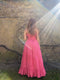 1980s John Charles Pink Taffeta Ballgown Dress-Dress-CIRCA VINTAGE LONDON