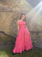 1980s John Charles Pink Taffeta Ballgown Dress-Dress-CIRCA VINTAGE LONDON