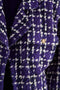 1980s Chanel Haute Couture Purple Tweed Velvet Three-Piece Suit