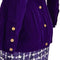 1980s Chanel Haute Couture Purple Tweed Velvet Three-Piece Suit