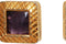 1980s Chanel Purple Gripoix Earrings