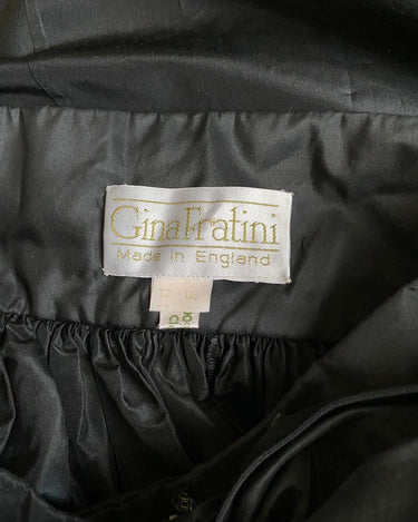 1980s Gina Fratini A-Line Taffeta Evening Skirt-Skirt-CIRCA VINTAGE LONDON