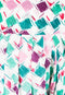 1980s Green and Pink Linen Harlequin Print Harem Trousers