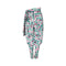 1980s Green and Pink Linen Harlequin Print Harem Trousers