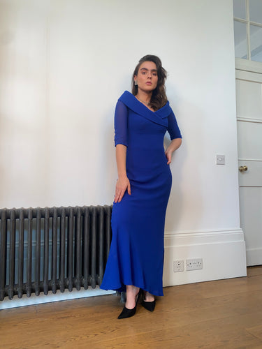 Royal Blue Bruce Oldfield Couture Dress