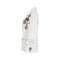1980s White Linen Novelty Embellished Military Jacket