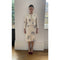 1984 Christian Dior Haute Couture Rose Print Dress Suit