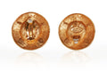 ARCHIVE - 1984 Chanel Large Pearl Shield Earrings