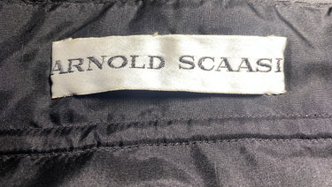 ARCHIVE - 1980s Arnold Scaasi Couture Black Velvet Rosette Dress