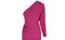 1980s Yves Saint Laurent Pink Silk Asymmetric Dress with Belt
