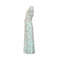 1990s Bespoke Embellished Lace and Crystal Turquoise Dress