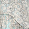 1990s Bespoke Embellished Lace and Crystal Turquoise Dress