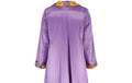 1990s Bespoke Purple Floral Embroidered Dress Jacket Suit