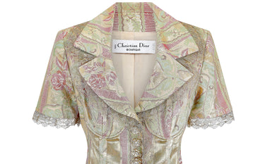 ARCHIVE - 1993 Christian Dior Runway Documented Gold Brocade Jacket