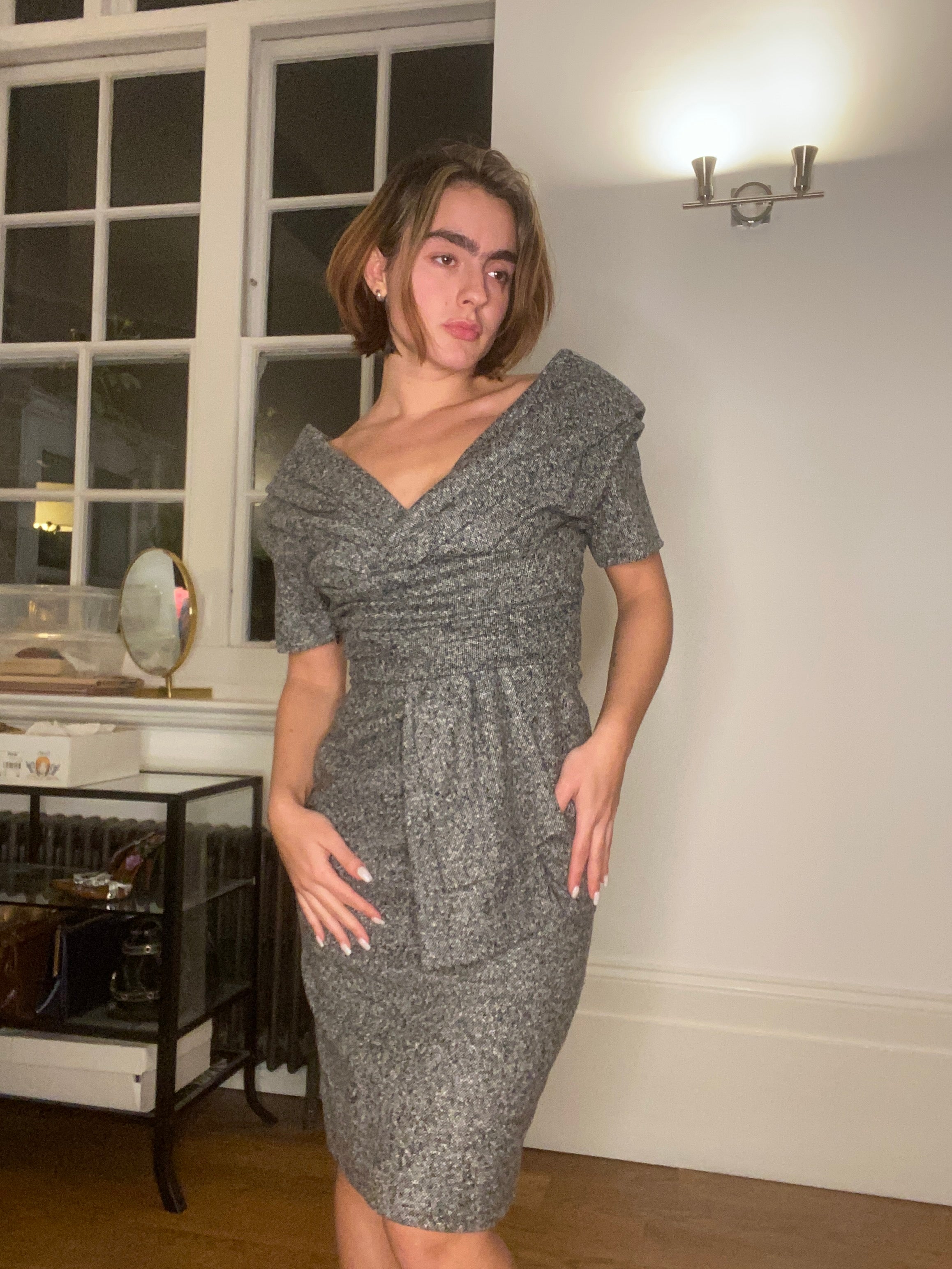 christian dior grey dress Christian Dior S/S 2019 Grey Toile De Jouy Print Corset Pleated Dress For Sale at 1stDibs