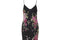 ARCHIVE - 1990s Diane Freis Black Floral Bias Cut Dress
