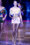 1993 Runway Gianni Versace Pink and White Gingham Shorts