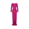 1990s Guy Laroche Couture Pink Silk Crepe Dress