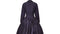1990s Jacques Azagury Purple Taffeta Victorian Inspired Dress