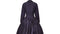 1990s Jacques Azagury Purple Taffeta Victorian Inspired Dress