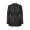 1998 Runway Jacques Fath Black Silk Lacework Jacket