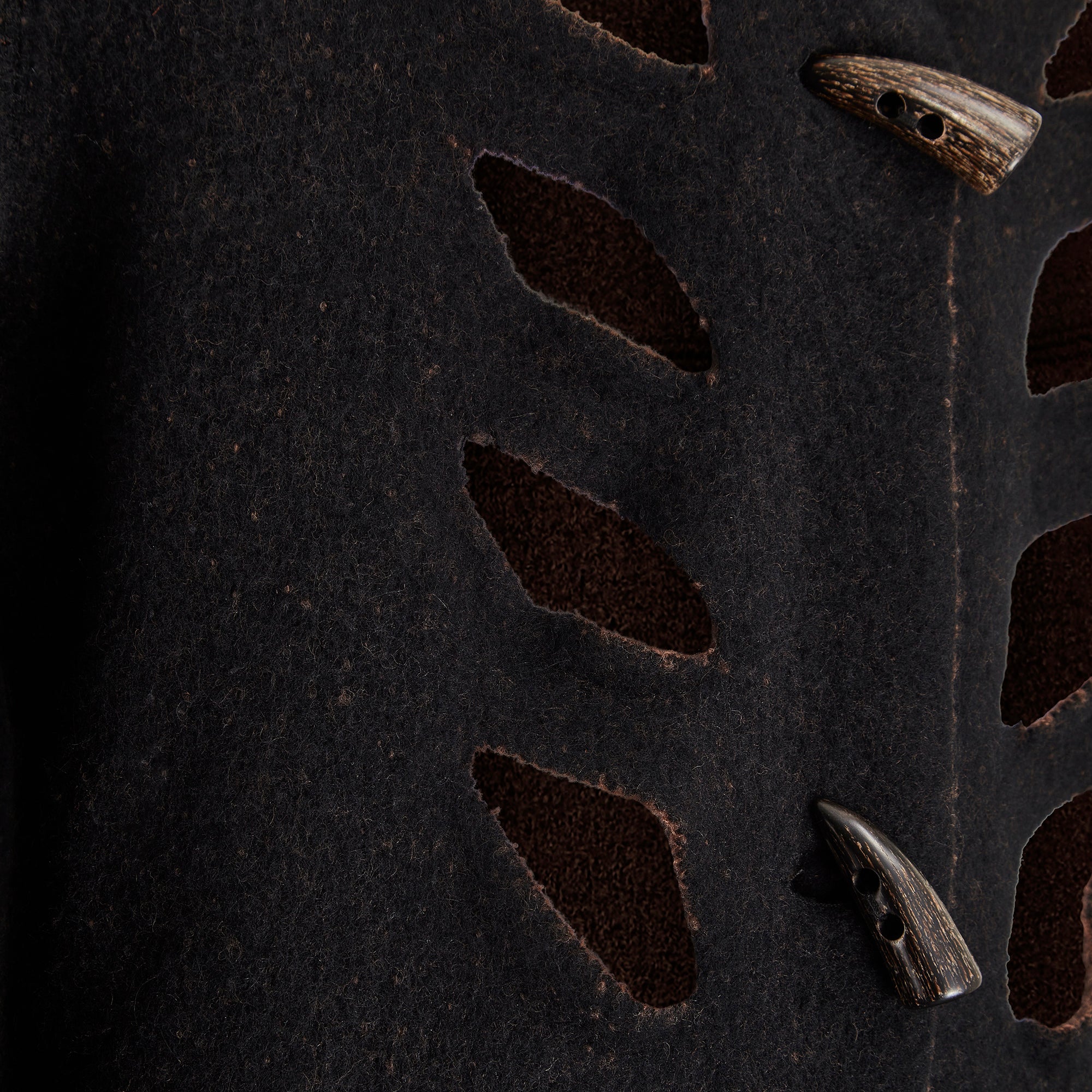 ARCHIVE - 2002 John Galliano for Christian Dior Felt Wool Cutout Coat