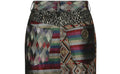 1990s Moschino Colourful Lame Patchwork Mini Skirt