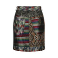 1990s Moschino Colourful Lame Patchwork Mini Skirt
