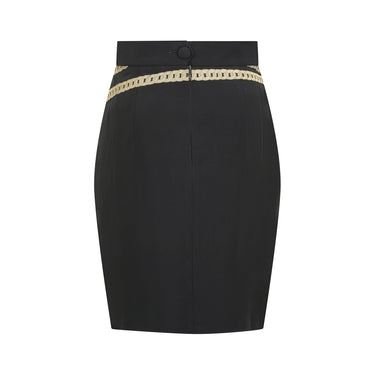 1990s Moschino Couture Novelty Belt Skirt