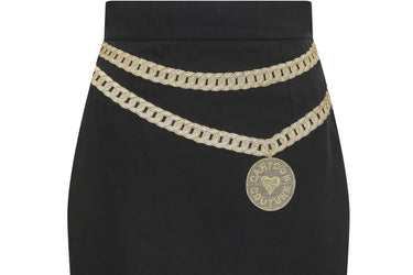 1990s Moschino Couture Novelty Belt Skirt