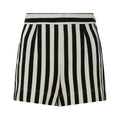 ARCHIVE - 1990s Moschino Monochrome and Red Striped Novelty Short Suit