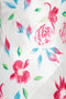 1990s Rachel Robarts Hand-Painted Rose Print Bias Cut Satin Dress