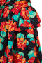 ARCHIVE - 1990s Scaasi Off the Shoulder Silk Floral Dress