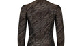 1990s Thierry Mugler Couture Brown Abstract Print Jacket