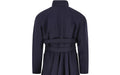 1990s Thierry Mugler Navy Wool Coat Dress with Belt