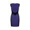1990s Thierry Mugler Indigo and Black Velvet Dress