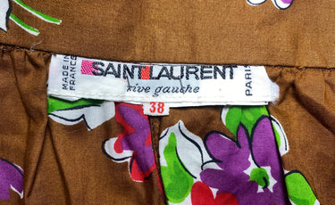 ARCHIVE - 1984 Runway Documented Yves Saint Laurent Floral Skirt Suit