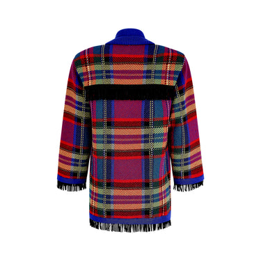 1992 Runway Yves Saint Laurent Tartan Wool Jacket